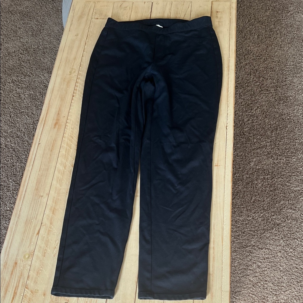 J. Jill Women's navy ponte slim pants